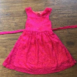 Hot pink color dress